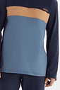 PIJAMA MANGA LONGA COM CALCA EM MEIA MALHA MASCULINO 