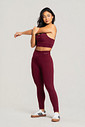 Conjunto Feminino Fitness Legging e Top Bordô Conjunto Feminino Fitness Legging e Top Bordô