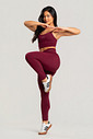 Conjunto Feminino Fitness Legging e Top Bordô Conjunto Feminino Fitness Legging e Top Bordô