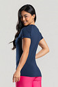 Camiseta Feminina Proteção UV Manga Curta Marinho