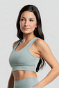 Top Decote U Fitness Verde Pistache