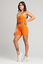 Conjunto Feminino Fitness Shorts e Top Laranja