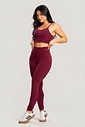 Conjunto Feminino Fitness Legging e Top Bordô Conjunto Feminino Fitness Legging e Top Bordô