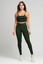 Conjunto Feminino Fitness Legging e Top Verde Sálvia