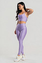 Conjunto Feminino Fitness Legging e Top Lilás