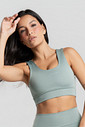 Top Decote U Fitness Verde Pistache