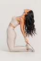 Conjunto Feminino Fitness Legging e Top Off White