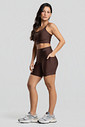 Shorts Fitness Bolso Lateral Premium Marrom Shorts Fitness Bolso Lateral Premium Marrom