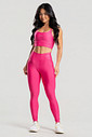 Conjunto Feminino Fitness Legging e Top Rosa Neon Conjunto Feminino Fitness Legging e Top Rosa Neon
