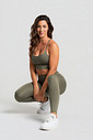 Conjunto Feminino Fitness Legging e Top Verde Militar Conjunto Feminino Fitness Legging e Top Verde Militar