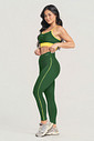Conjunto Feminino Fitness Legging e Top Brasil Verde