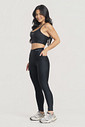 Conjunto Fitness Legging Bolso Lateral e Top Preto Conjunto Fitness Legging Bolso Lateral e Top Preto
