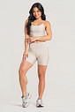 Shorts Feminino Fitness Off White