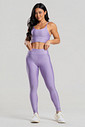 Conjunto Feminino Fitness Legging e Top Lilás