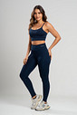 Conjunto Feminino PowerSlim Legging e Top Marinho