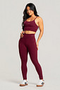 Conjunto Feminino Fitness Legging e Top Bordô Conjunto Feminino Fitness Legging e Top Bordô