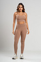 Conjunto Feminino Fitness Legging e Top Coffee Conjunto Feminino Fitness Legging e Top Coffee
