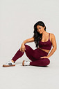 Conjunto Feminino Fitness Legging e Top Bordô Conjunto Feminino Fitness Legging e Top Bordô