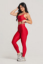 Conjunto Feminino Fitness Legging e Top Vermelho