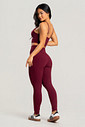 Conjunto Feminino Fitness Legging e Top Bordô Conjunto Feminino Fitness Legging e Top Bordô