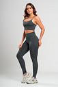 Conjunto Feminino Fitness Legging e Top Petróleo Conjunto Feminino Fitness Legging e Top Petróleo