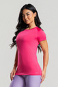 Camiseta Feminina Manga Curta Fitness Pink