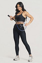 Conjunto Fitness Legging Bolso Lateral e Top Preto Conjunto Fitness Legging Bolso Lateral e Top Preto