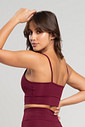 Top Feminino Fitness Bordô