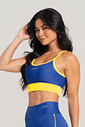 Top Feminino Fitness Brasil Azul