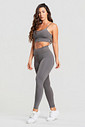 Conjunto Feminino Fitness Legging e Top Chumbo Conjunto Feminino Fitness Legging e Top Chumbo