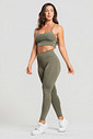 Conjunto Feminino Fitness Legging e Top Verde Militar Conjunto Feminino Fitness Legging e Top Verde Militar