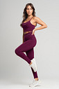 Conjunto Feminino Fitness Legging e Top Vinho