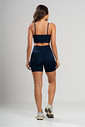 Conjunto Feminino Fitness Shorts e Top Marinho Conjunto Feminino Fitness Shorts e Top Marinho