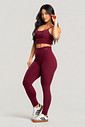 Conjunto Feminino Fitness Legging e Top Bordô Conjunto Feminino Fitness Legging e Top Bordô
