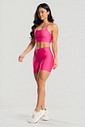 Conjunto Feminino Fitness Shorts e Top Rosa Neon Conjunto Feminino Fitness Shorts e Top Rosa Neon
