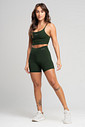Conjunto Feminino Fitness Shorts e Top Verde Sálvia Conjunto Feminino Fitness Shorts e Top Verde Sálvia