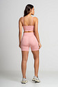 Conjunto Feminino Fitness Shorts e Top Rosê