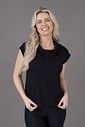 Blusa Feminina Gola Caída Preta Blusa Feminina Gola Caída Preta