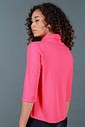 Blusa Feminina Manga 3/4 Gola Alta Pink