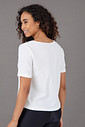 Blusa Feminina Gola Assimétrica Off White