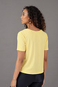 Blusa Feminina Gola Assimétrica Amarelo