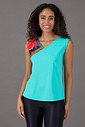Blusa Feminina Transpassado Estampado Verde Blusa Feminina Transpassado Estampado Verde