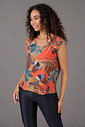 Blusa Feminina Ombro Franzido Estampado