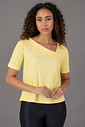 Blusa Feminina Gola Assimétrica Amarelo