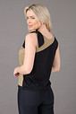 Blusa Feminina 2 em 1 Detalhe No Ombro Caqui