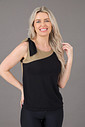 Blusa Feminina 2 em 1 Detalhe No Ombro Caqui