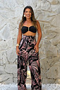 Conjunto calça macacão flor de sal