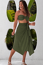 Conjunto saída 1001 formas curta & top verde militar