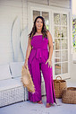 Conjunto Calça Macacão Fúcsia Conjunto Calça Macacão Fúcsia