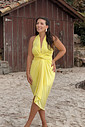 Saída 1001 formas longa amarelo manteiga Saída 1001 formas longa amarelo manteiga